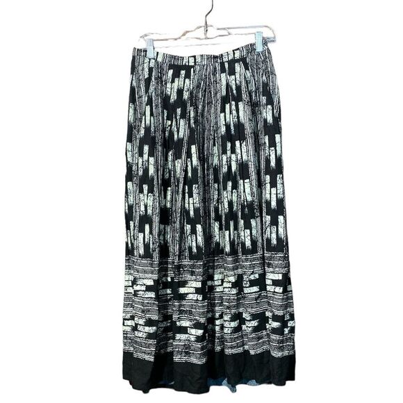 Rafaella Dresses & Skirts - Rafaella Boho Design Wool Blend Maxi Skirt Black & White Women's Size 12